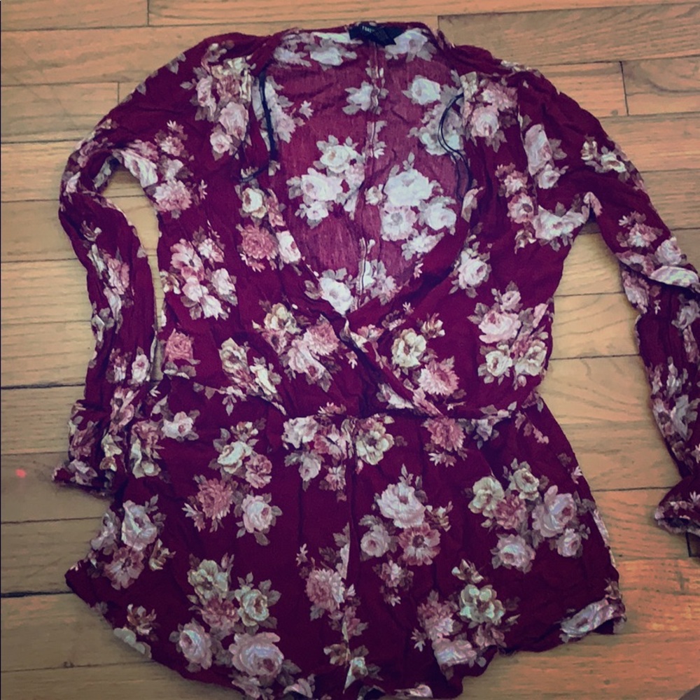 Forever 21 floral romper.